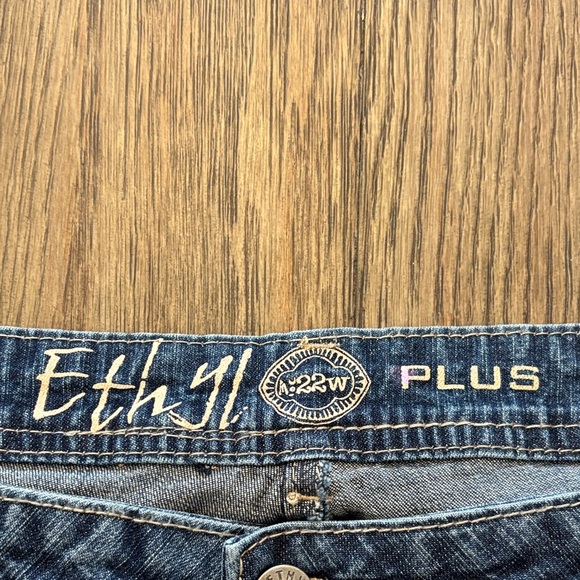 NWT Ethel Vintage Denim Women's Blue Boot Cut Jeans with Rhinestones Size 22W - Picture 15 of 15